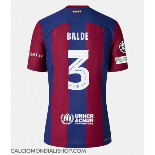 Maglie da calcio Barcelona Alejandro Balde #3 Prima Maglia Femminile 2023-24 Manica Corta